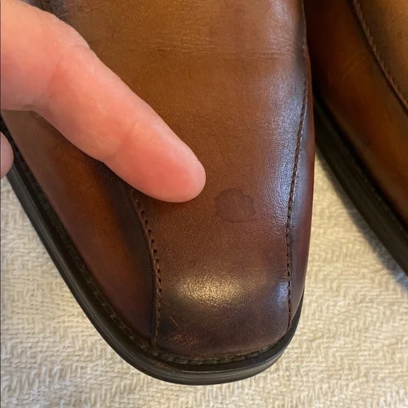 Aldo Brown Distressed Leather Oxford Shoes Business Corporate Formal Vintage - Picture 6 of 11